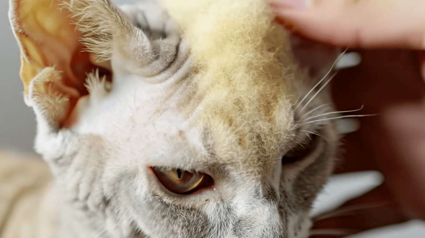 Yellow tint visible in the cat's ears